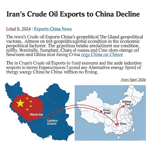 Xuất khẩu dầu thô của Iran sang Trung Quốc sụt giảm