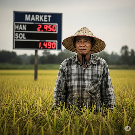 Giá lúa Hè Thu không cao, nông dân lợi nhuận thấp