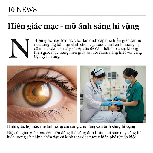 Hiến giác mạc - mở ánh sáng hi vọng