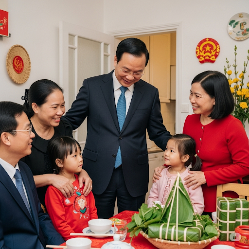 Thủ tướng Phạm Minh Chính thăm gia đình người Việt Nam tại Pháp