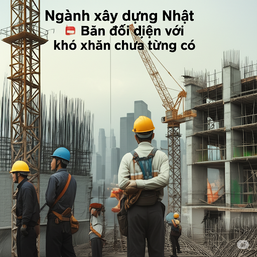 Ngành xây dựng Nhật Bản đối diện với khó khăn chưa từng có