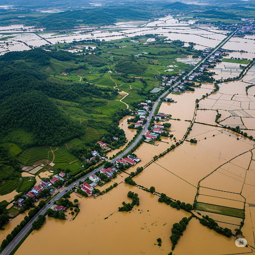 Lai Châu mưa lớn kéo dài, nhiều nơi ngập sâu