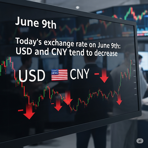 Tỷ giá hôm nay 9/6: Giá USD và NDT có xu hướng giảm