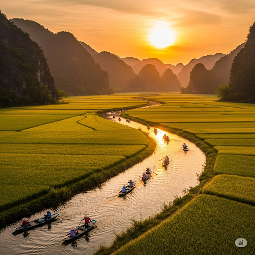 Mùa vàng trên cánh đồng Tam Cốc