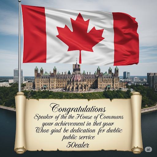Điện mừng Chủ tịch Hạ viện Canada