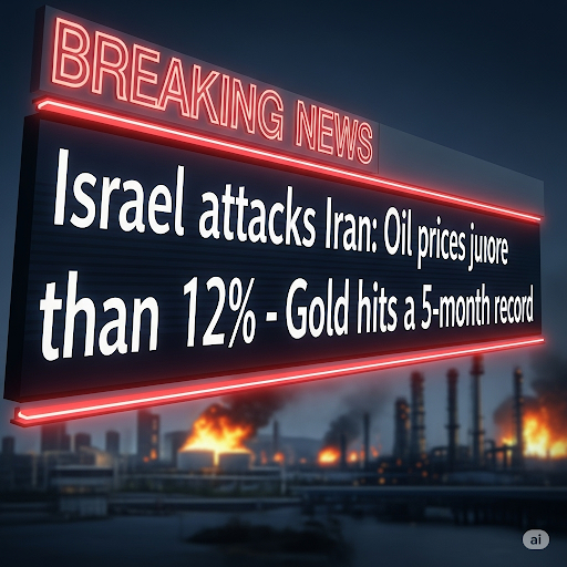 Israel tấn công Iran: Giá dầu vọt tăng hơn 12%  - Vàng chạm mức kỷ lục 5 tháng