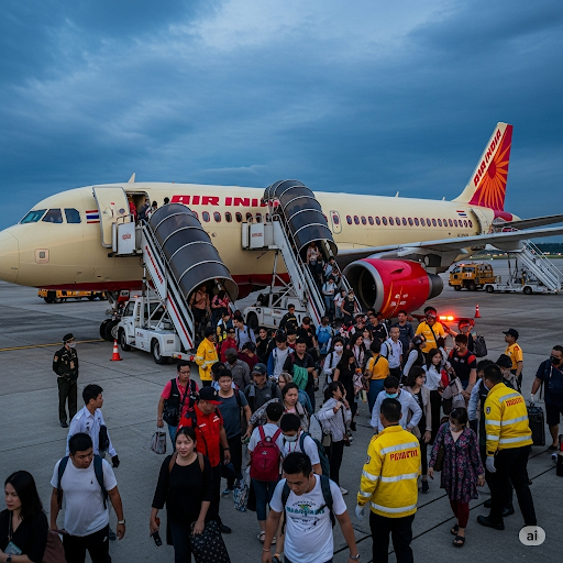 Sân bay Phuket sơ tán khẩn cấp hành khách trên máy bay của Air India