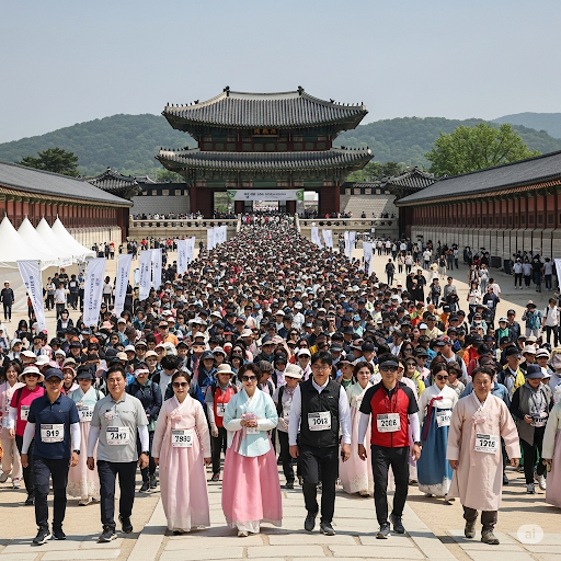 Hàn Quốc: Lễ hội quốc tế đi bộ tham quan cung điện hoàng gia Seoul 2025