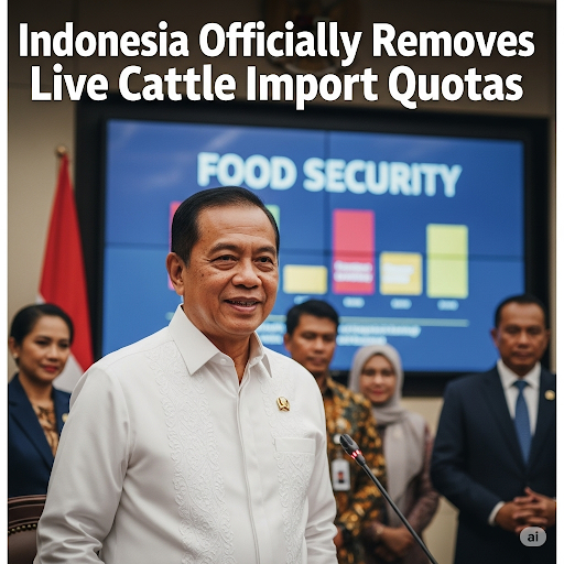 	Indonesia chính thức dỡ bỏ hạn ngạch nhập khẩu gia súc sống nhằm đảm bảo an ninh lương thực