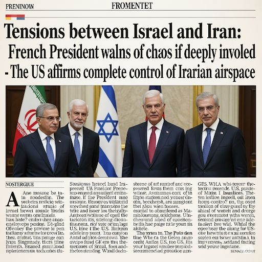Căng thẳng Israel – Iran: Tổng thống Pháp cảnh báo hỗn loạn nếu can thiệp sâu - Mỹ khẳng định kiểm soát hoàn toàn bầu trời Iran