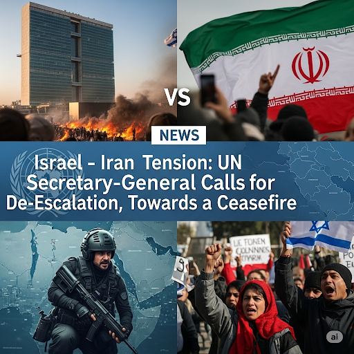 Căng thẳng Israel - Iran: Tổng thư ký LHQ kêu gọi giảm leo thang, hướng tới lệnh ngừng bắn