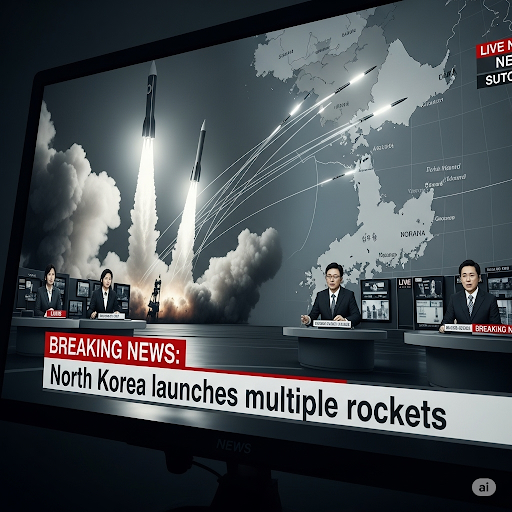 BREAKING NEWS: Triều Tiên phóng nhiều rocket 