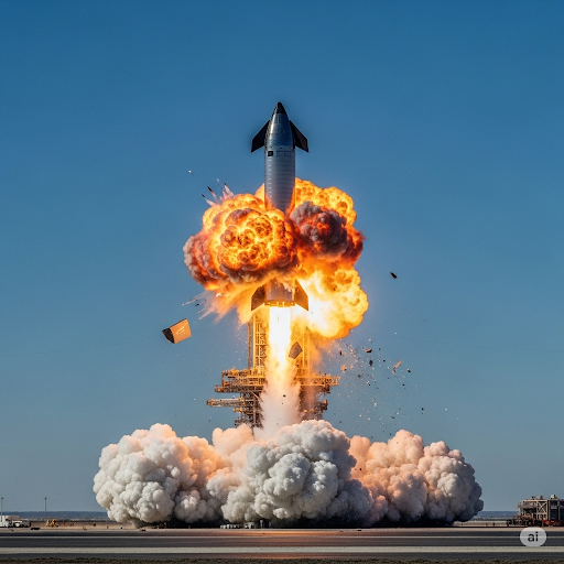 Tàu vũ trụ Starship của SpaceX phát nổ trong quá trình thử nghiệm