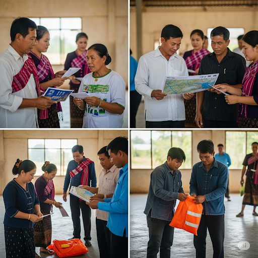Lào tăng cường phòng chống thiên tai mùa mưa 2025
