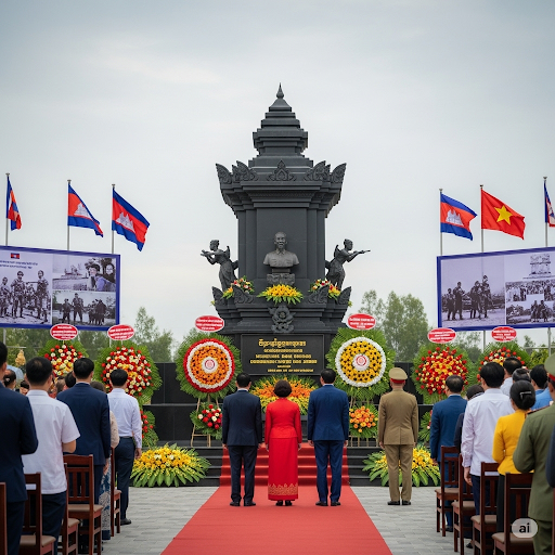 Campuchia tri ân Việt Nam trong lễ kỷ niệm hành trình lật đổ Khmer Đỏ