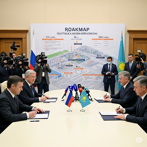 Nga và Kazakhstan ký lộ trình xây dựng nhà máy điện hạt nhân