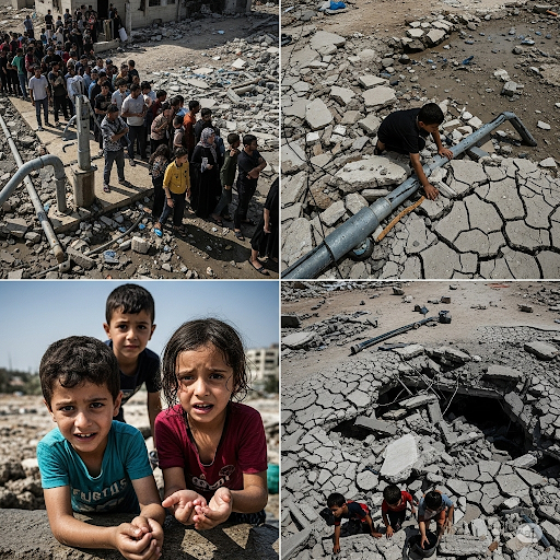 Căng thẳng Hamas - Israel: Gaza đối mặt với tình trạng thiếu nước nghiêm trọng 