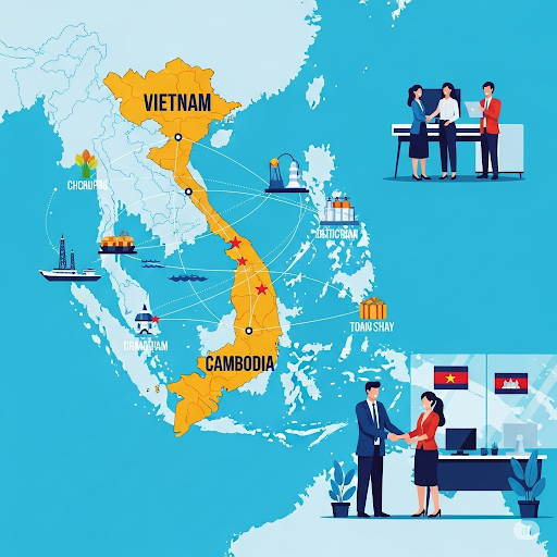 Tăng cường hợp tác đối tác thương mại Việt Nam-Campuchia